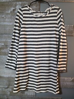 Everly Black & White Striped Long Sleeve Casual Top